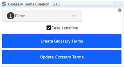 Check Case sensitive checkbox under the dropdown menu